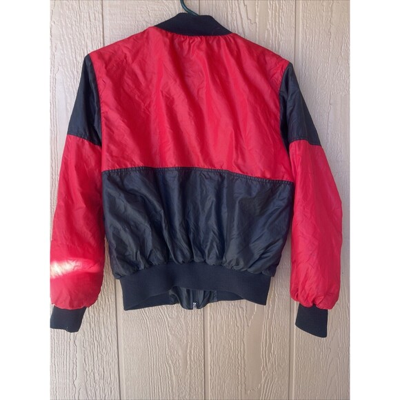 Vintage Chicago Bulls 1992 Kids Chalkline Jacket Wind Breaker Size 14-16 Zip Up - Picture 8 of 16